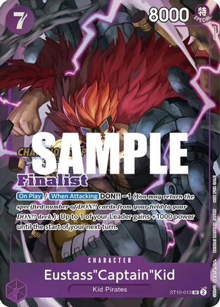 Eustass"Captain"Kid (CS 2023 Top Players Pack) [Finalist] - One Piece Promotion Cards - SR - ST10-013