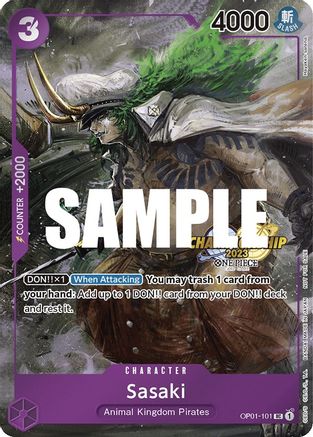 Sasaki (CS 2023 Event Pack Finalist Ver.) - One Piece Promotion Cards - UC - OP01-101
