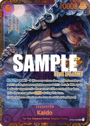 Kaido (CS 2023 Trophy Card) [3rd Place] - One Piece Promotion Cards - SR - ST04-003