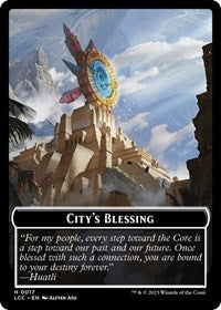 City's Blessing // Vampire (0004) Double-Sided Token - Commander: The Lost Caverns of Ixalan - T - 17 // 4