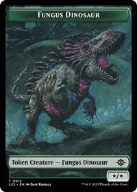Fungus Dinosaur // Spirit Double-Sided Token - The Lost Caverns of Ixalan - T - 12 // 14