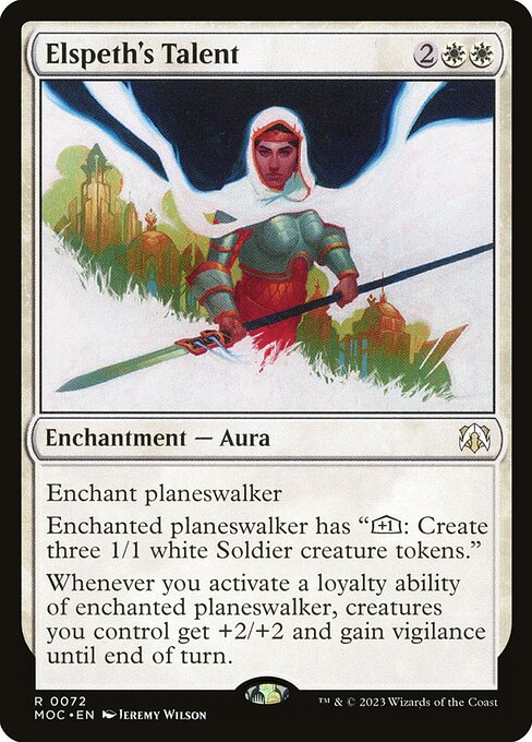 Elspeth's Talent - Commander: March of the Machine - R - 72