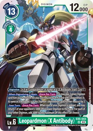 Leopardmon (X Antibody) - Animal Colosseum - Super Rare - EX5-043 SR