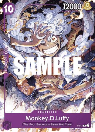 Monkey.D.Luffy (041) - One Piece Promotion Cards - PR - P-041