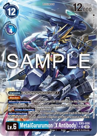 MetalGarurumon (X Antibody) (1 Star Alternate Art) - Animal Colosseum - Super Rare - EX5-026 SR