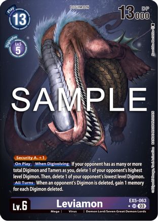 Leviamon (Alternate Art) - Animal Colosseum - Super Rare - EX5-063 SR