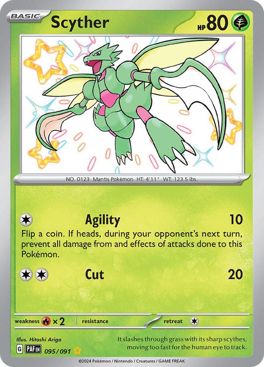 Scyther - SV: Paldean Fates - Shiny Rare - 095/091