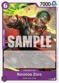 Roronoa Zoro (OP-06 Pre-Release Tournament) [Participant] - One Piece Promotion Cards - PR - P-045