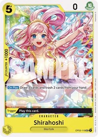 Shirahoshi (Tournament Pack Vol. 6) - One Piece Promotion Cards - UC - OP03-116