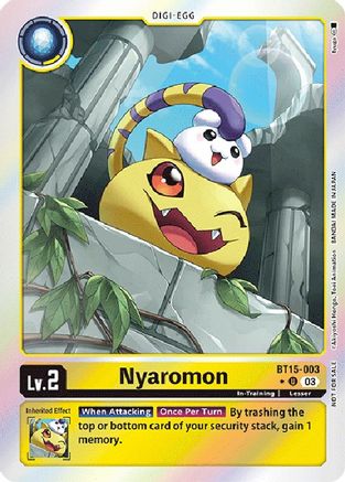 Nyaromon (Exceed Apocalypse Box Promotion Pack) - Exceed Apocalypse - Uncommon - BT15-003 U