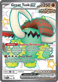Great Tusk ex - 072 - SV: Scarlet & Violet Promo Cards - Promo - 72