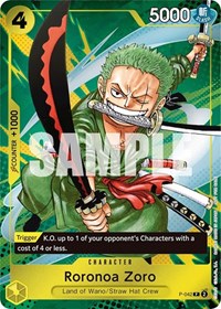 Roronoa Zoro (Event Pack Vol. 3) - One Piece Promotion Cards - PR - P-042