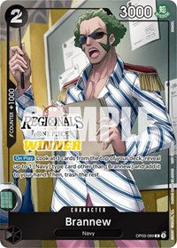 Brannew (Online Regional 2024) [Winner] - One Piece Promotion Cards - R - OP03-089