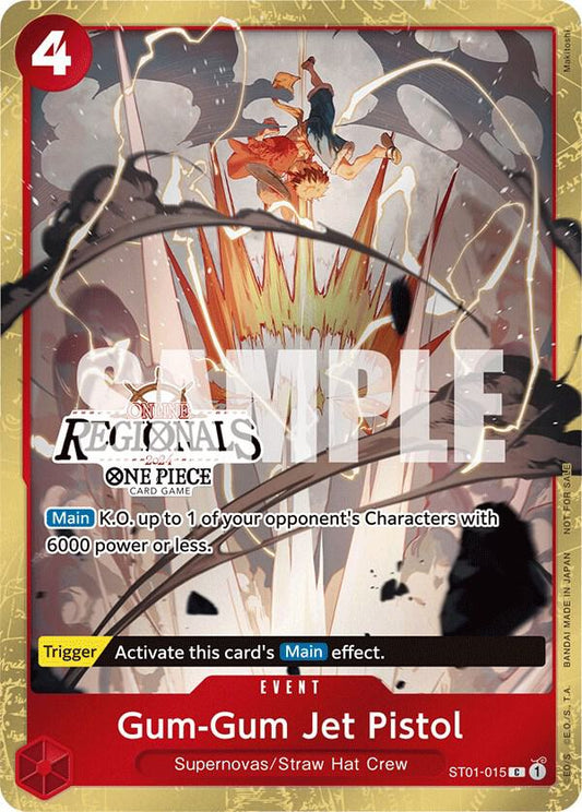 Gum-Gum Jet Pistol (Online Regional 2024) [Participant] - One Piece Promotion Cards - C - ST01-015