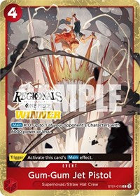 Gum-Gum Jet Pistol (Online Regional 2024) [Winner] - One Piece Promotion Cards - C - ST01-015