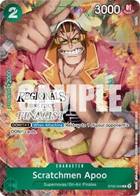Scratchmen Apoo (Online Regional 2024) [Finalist] - One Piece Promotion Cards - C - ST02-008