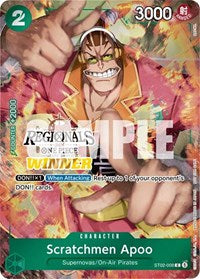 Scratchmen Apoo (Online Regional 2024) [Winner] - One Piece Promotion Cards - C - ST02-008