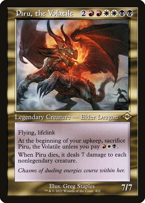 Piru, the Volatile (Retro Frame) (Foil Etched) - Modern Horizons 2 - R - 422