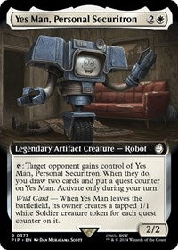 Yes Man, Personal Securitron (Extended Art) - Universes Beyond: Fallout - R - 373