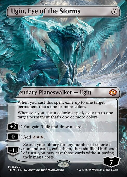 Ugin, Eye of the Storms (Borderless) - Tarkir: Dragonstorm - M - 382