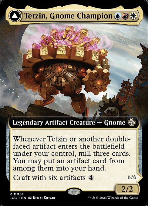 Tetzin, Gnome Champion (Extended Art) - Commander: The Lost Caverns of Ixalan - R - 31