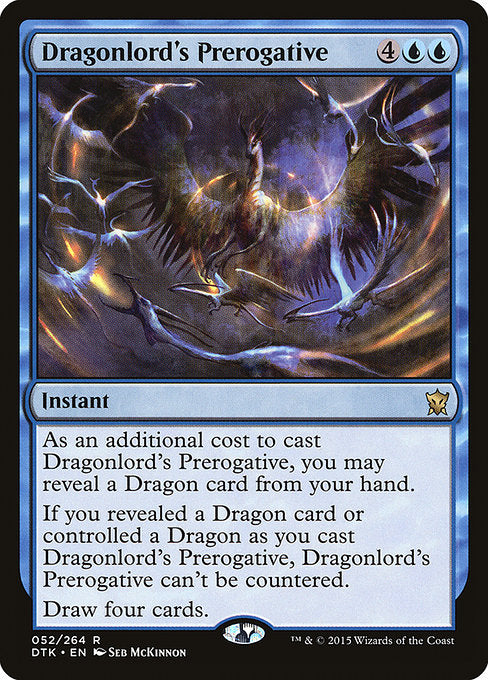 Dragonlord's Prerogative - Dragons of Tarkir - R - 52