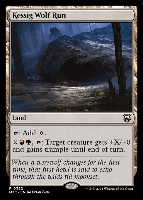 Kessig Wolf Run (Ripple Foil) - Commander: Modern Horizons 3 - R - 352