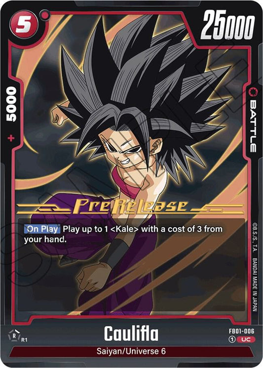 Caulifla - Awakened Pulse Pre-Release Cards - Uncommon - FB01-006