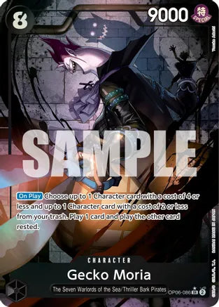 Gecko Moria (086) (Alternate Art) - Wings of the Captain - SR - OP06-086