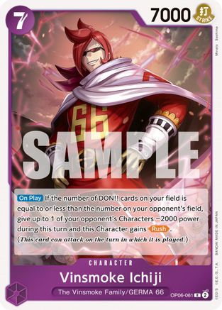 Vinsmoke Ichiji (061) - Wings of the Captain - R - OP06-061