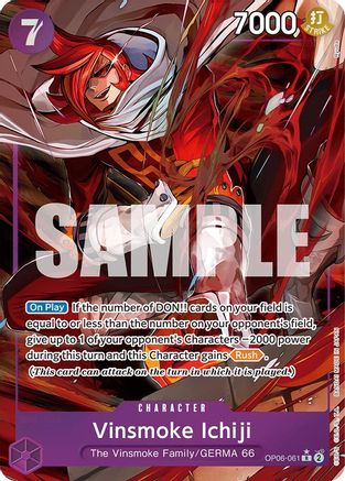 Vinsmoke Ichiji (061) (Alternate Art) - Wings of the Captain - R - OP06-061