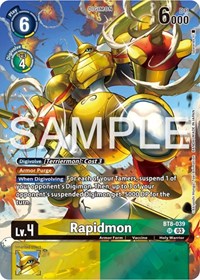 Rapidmon (Bonus Pack) - Starter Deck 17: Double Typhoon Advanced Deck Set - Super Rare - BT8-039 SR