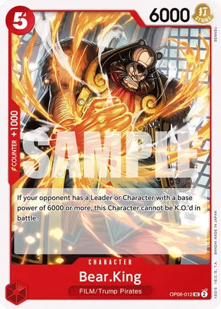 Bear.King - Wings of the Captain - UC - OP06-012