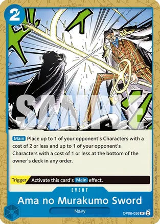 Ama no Murakumo Sword - Wings of the Captain - UC - OP06-056
