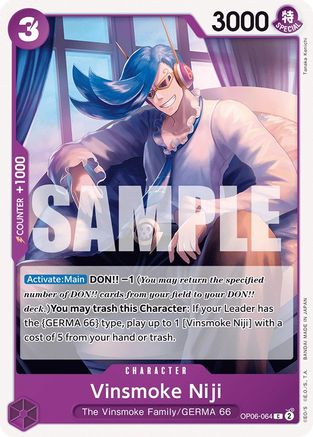 Vinsmoke Niji (064) - Wings of the Captain - C - OP06-064