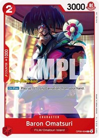 Baron Omatsuri - Wings of the Captain Pre-Release Cards - C - OP06-004