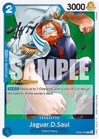 Jaguar.D.Saul - Wings of the Captain Pre-Release Cards - C - OP06-053