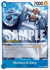 Monkey.D.Garp - Wings of the Captain Pre-Release Cards - C - OP06-055