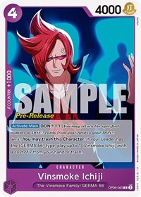 Vinsmoke Ichiji (060) - Wings of the Captain Pre-Release Cards - C - OP06-060