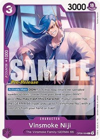 Vinsmoke Niji (064) - Wings of the Captain Pre-Release Cards - C - OP06-064