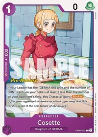 Cosette - Wings of the Captain Pre-Release Cards - C - OP06-072