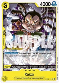 Raizo - Wings of the Captain Pre-Release Cards - C - OP06-112