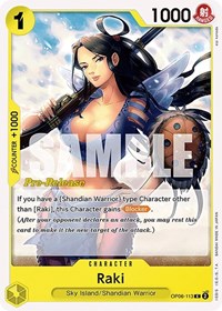 Raki - Wings of the Captain Pre-Release Cards - C - OP06-113