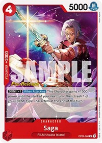 Saga - Wings of the Captain Pre-Release Cards - UC - OP06-006