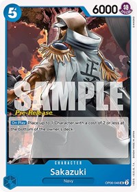 Sakazuki - Wings of the Captain Pre-Release Cards - UC - OP06-046