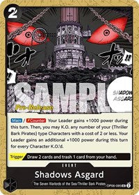 Shadows Asgard - Wings of the Captain Pre-Release Cards - UC - OP06-095