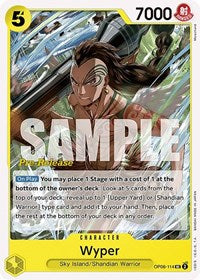 Wyper - Wings of the Captain Pre-Release Cards - UC - OP06-114