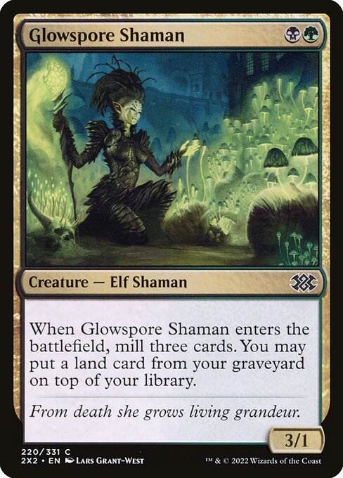 Glowspore Shaman - Double Masters 2022 - C - 220