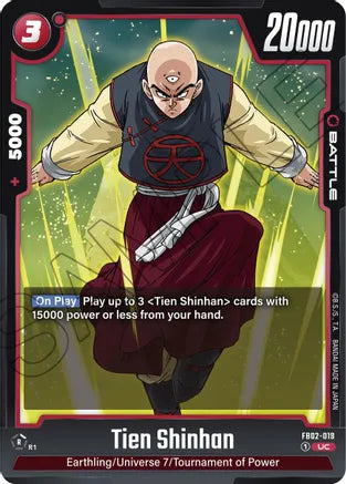Tien Shinhan - FB02-019 - Blazing Aura - Uncommon - FB02-019