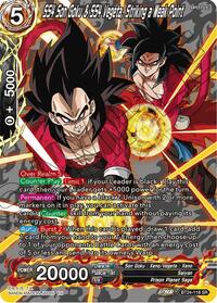 SS4 Son Goku & SS4 Vegeta, Striking a Weak Point (Collector Booster Silver) - Beyond Generations - Super Rare - BT24-118